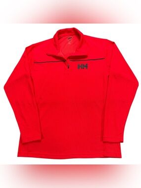 Helly Hansen HP 2.0 1/2 Zip Quick Dry Stretch Pullover Mid Layer Mens L Fitted